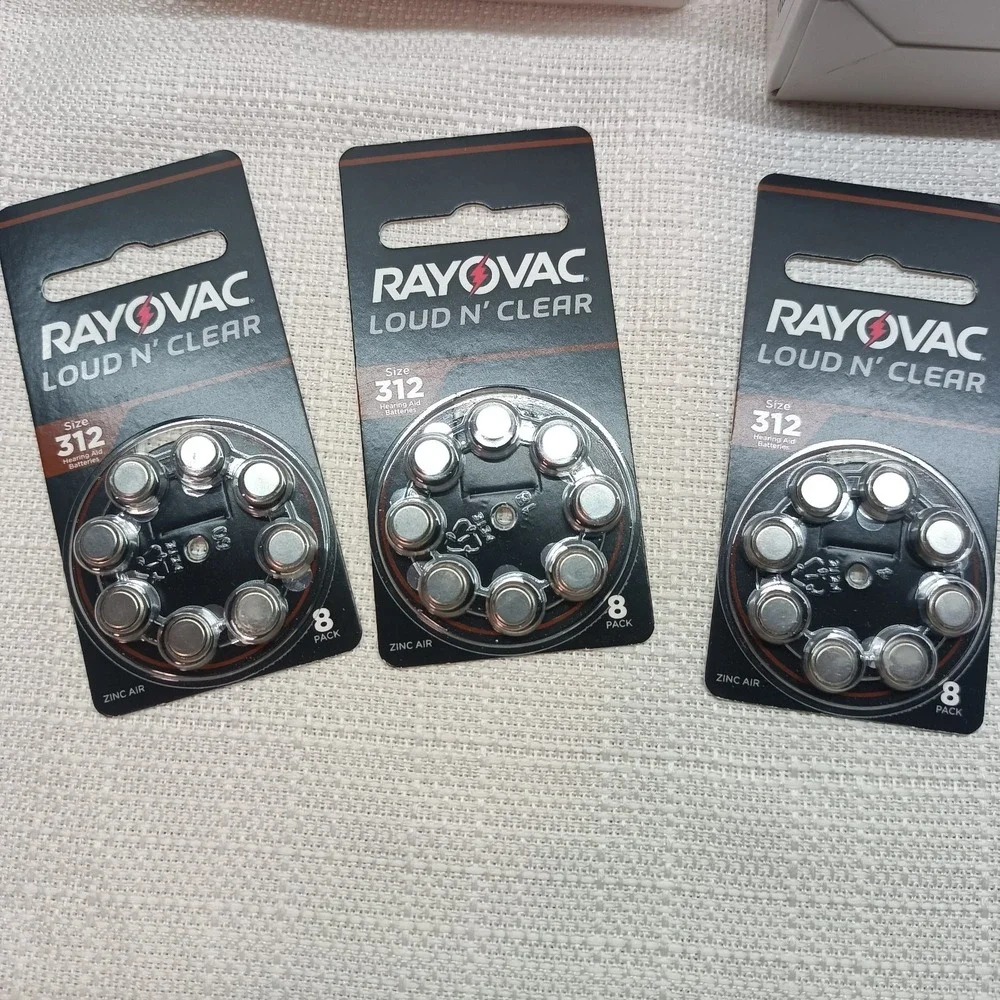 Rayovac Loud N' Clear Sz 312 Hearing Aid Batteries 53‎ Packs Of 8 Total 424